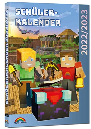 Schülerkalender 2022/2023 mit Minecraft inklusive Tipps, Tricks & Crafting-Rezepten
