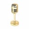 Intempo® Portable Bluetooth Aux Retro Microphone Speaker Rechargeable Battery - Making Music Cool for Home Party Show Beach Function Singing Song (Gold)