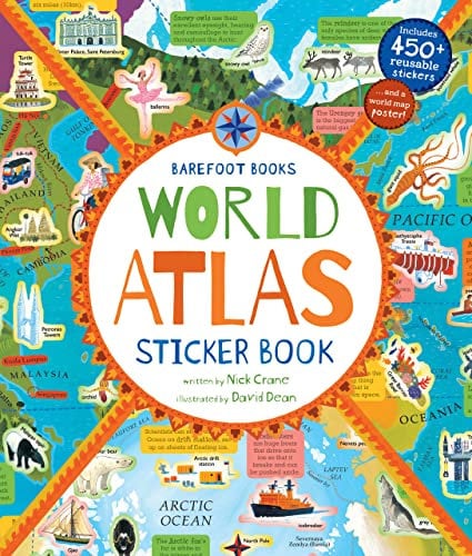 World Atlas Sticker Book (Barefoot Books): 1 (Barefoot Sticker Books)