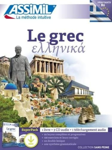 Le Grec Superpack Tel: SuperPack : 1 livre + 3 CD + 1 téléchargement audio
