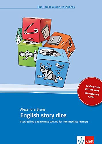 English story dice: Story-telling and creative writing for intermediate learners. 12 dice with picture cues, 66 adjective cards. Buch + 12 Würfel