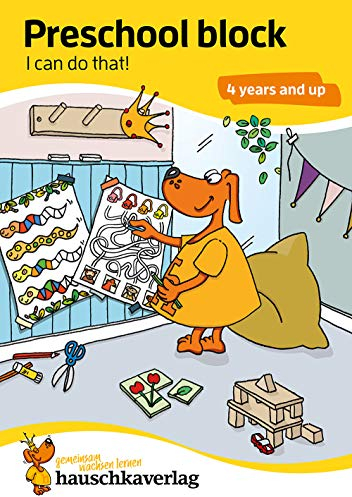 Kindergarten Activity Book from age 4 years - Starting school Activity Book - for kids, boy and girl: Colourful puzzle block - fun educational ... for kindergarten and preschool, Band 730)