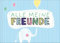 Alle meine Freunde | Hochwertiges Freundebuch für Mädchen und Jungen zum Ausfüllen und Ausmalen im DIN A5-Format: | Poesiealbum für Kinder in der Schule und Kindergarten mit fröhlichen Tieren