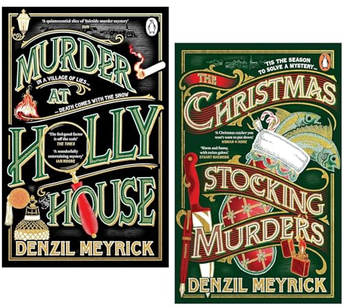 Frank Grasby Mysteries by Denzil Meyrick 2 Books Collection Set (Murder at Holly House & The Christmas Stocking Murders)