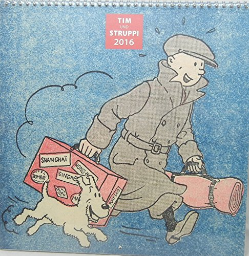 TINTIN Tim und Struppi Kalender 2016 15x15 Englisch klein