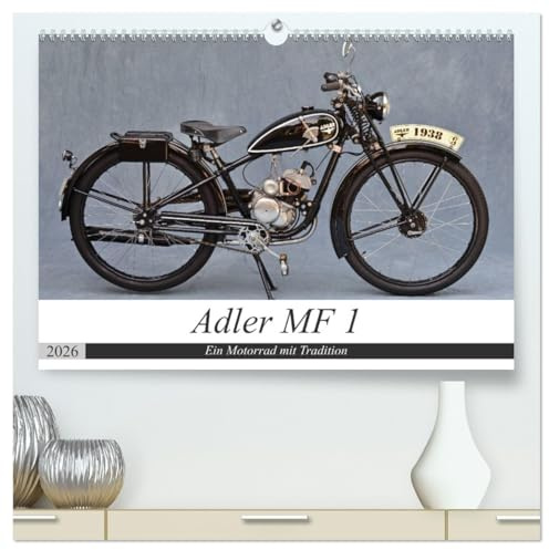 Adler MF 1 (hochwertiger Premium Wandkalender 2026 DIN A2 quer), Kunstdruck in Hochglanz: Selten und schön (CALVENDO Mobilitaet)