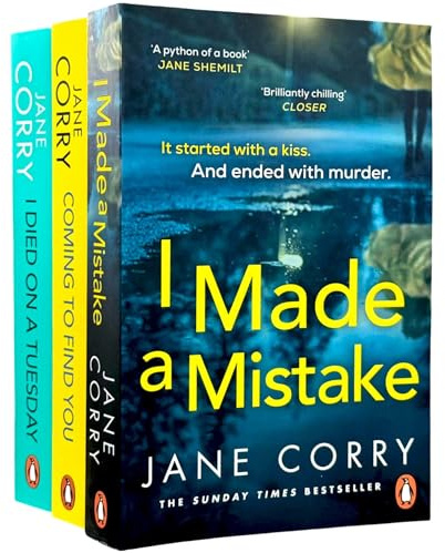 Jane Corry 3 Books Collection Set (I Made a Mistake, Coming To Find You & I Died on a Tuesday)