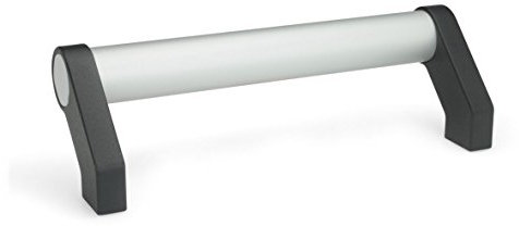 Ganter Normelemente | Rohrgriffe - GN 333-28-500-A-EL | Aluminium | Eloxiert, naturfarben | 1 Stück