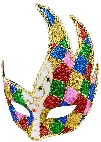 Boland Venezianische Augenmaske, Accessoire, Kostüm, Karneval, Mottoparty, Halloween, Maskenball