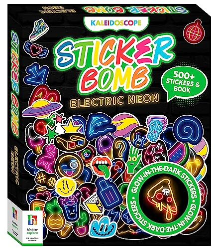 Kaleidoscope Sticker Bomb Electric Neon