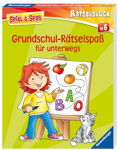 Grundschul-Rätselspaß für unterwegs - Rätselbuch ab 6 Jahre, Reisespiele für Kinder (Spiel & Spaß - Rätselblock)