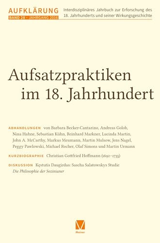 Aufsatzpraktiken im 18. Jahrhundert