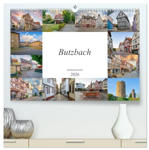 Butzbach Impressionen (hochwertiger Premium Wandkalender 2026 DIN A2 quer), Kunstdruck in Hochglanz: Zwölf beeindruckende Bilder der Stadt Butzbach (CALVENDO Orte)