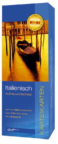 Aufbauwortschatz Italienisch, Karteikarten: Karteikarten Wortschatz