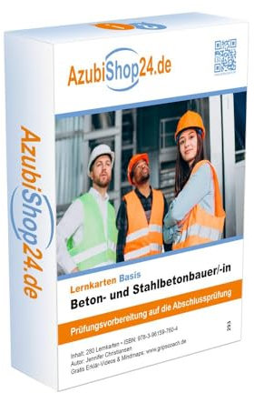 Lernkarten Beton- und Stahlbetonbauer: Prüfungsvorbereitung