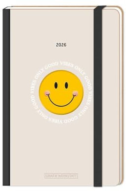 Terminplaner LetterArt 2026 Smiley: Terminplaner Hardcover
