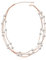 Crystalline Azuria Donna 18ct Placcato Oro Rosa Collana di perle con Perle simulate Bianche 45 cm