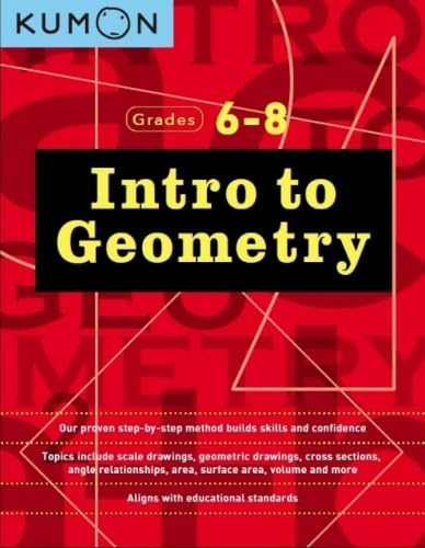 Kumon Intro to Geometry-Grades 6-8 (Kumon Middle School Math Workbooks)