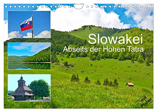 Slowakei - Abseits der Hohen Tatra (Wandkalender 2026 DIN A4 quer), CALVENDO Monatskalender: Eindrücke aus dem Burgenland Europas (CALVENDO Natur)