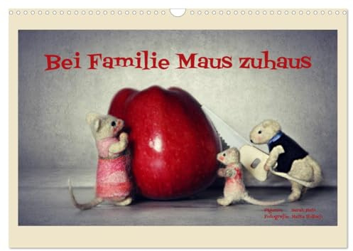 Bei Familie Maus zuhaus (Wandkalender 2026 DIN A3 quer), CALVENDO Monatskalender: Eine mäusehafte Bildergeschichte (CALVENDO Hobbys)