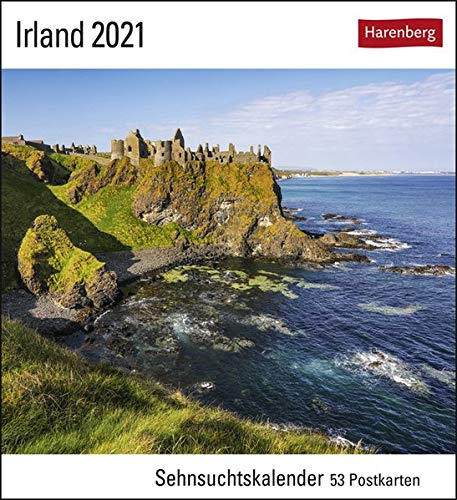 Irland Sehnsuchtskalender 2021 - Postkartenkalender mit Wochenkalendarium - 53 perforierte Postkarten zum Heraustrennen - zum Aufstellen oder ... x 17,5 cm: Sehnsuchtskalender, 53 Postkarten