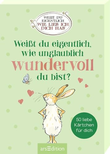 Weißt du eigentlich, wie unglaublich wundervoll du bist?: 50 liebe Kärtchen für dich | Kartenbox mit 50 Kärtchen (Weißt du eigentlich, wie lieb ich dich hab?)