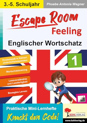 Escape Room Englisch Wortschatz Grundschule Sekundarstufe Klasse 3 4 5 Farbdruck | Rätsel Logik Leseverständnis Grundwortschatz Differenzierung | 84 ... | Freiarbeit: Praktisches Mini-Lernheft