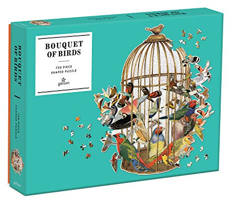 Bouquet of Birds 750 Piece Shaped Puzzle