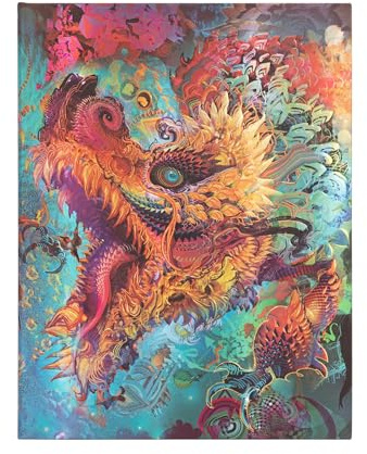 Humming Dragon (Android Jones Collection) Ultra Unlined Hardcover Journal: Hardcover, 120 gsm, ribbon marker, memento pouch, elastic closure