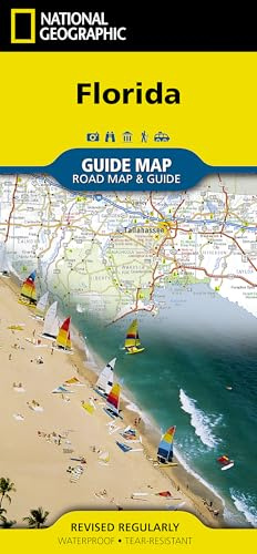 National Geographic GuideMap Touristische Karte Florida: What to see and do, top attractions and events