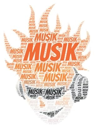 Musik: Notenheft, Notenpapier, Notenblätter | 120 Seiten, DIN A5 (6x9 Zoll) | Form eines Notizbuch, Notizblock, Notebook, Journal | Deine Musik, dein Instrument, deine Leidenschaft