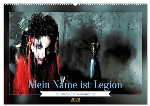 Die Magie der Verwandlung (Wandkalender 2026 DIN A2 quer), CALVENDO Monatskalender: Abenteuer der Imagination: Eine Frau in vielen Rollen (CALVENDO Menschen)