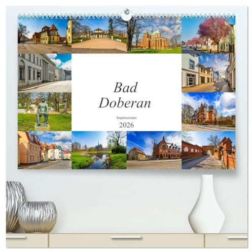 Bad Doberan Impressionen (hochwertiger Premium Wandkalender 2026 DIN A2 quer), Kunstdruck in Hochglanz: Die Stadt Bad Doberan in zwölf wunderschönen Bildern festgehalten (CALVENDO Orte)
