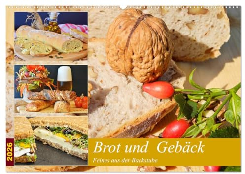 Brot und Gebäck. Feines aus der Backstube (Wandkalender 2026 DIN A2 quer), CALVENDO Monatskalender: Ofenfrische Backwaren schmecken immer! (CALVENDO Lifestyle)