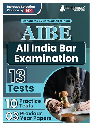 AIBE Book 2023: All India Bar Examination Conducted by Bar Council of India - 10 Full Length Mock Tests (1000 Solved Questions) with Free Access to Online Tests