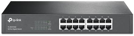 TP-Link TL-SG1016D Switch Smart Managed, 8 Porte Poe e 2 Slot SFP