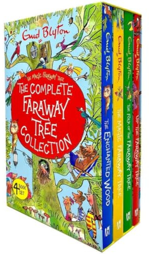 The Complete Magic Faraway Tree Collection 4 Books Box Set by Enid Blyton (Up The Faraway Tree, Folk of the Faraway Tree, Magic Faraway Tree & Enchanted Wood)