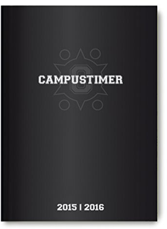 Campustimer A6 Black 2015/2016 - 1 Woche 2 Seiten: Schülerkalender, 1 Woche 2 Seiten