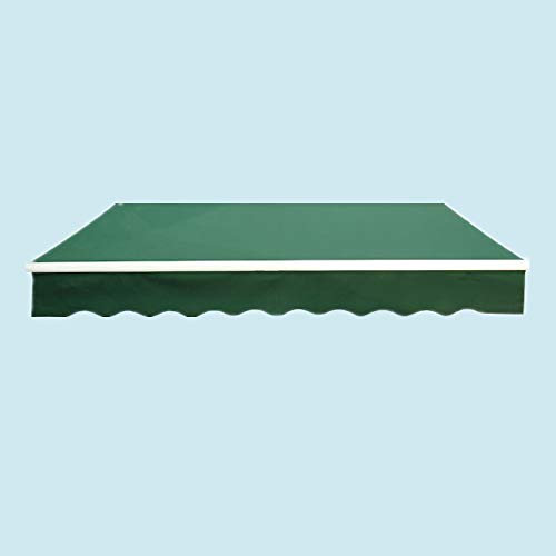 Green Bay 2x1.5m Garden Awning Replacement Fabric Top Cover Green