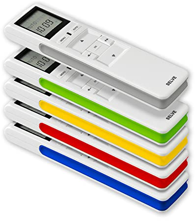Spangen-Set, Farbmarkierungen für iveo Handsender, je 1 x blau gelb grau grün rot, SELVE, Art.: 297747