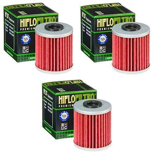 3x Filtri olio Suzuki RM-Z 450 05-14 Hiflo HF207