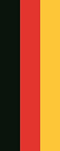 U24 Fahne Flagge Deutschland im Hochformat Premiumqualität 120 x 300 cm