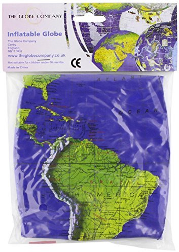 12 Dark Blue Topographical Inflatable Globe