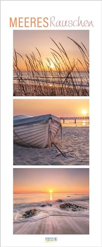 Meeresrauschen 2024: Schmaler Wandkalender. Foto-Kunstkalender zum Thema Meer und Strand. PhotoArt Vertikal Format: 28,5x69 cm.
