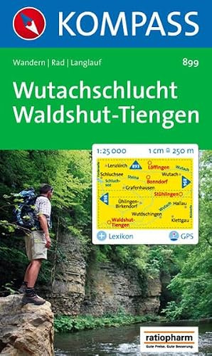 Wutachschlucht, Waldshut-Tiengen: Wander-, Bike- und Langlaufkarte. GPS-genau. 1:25.000