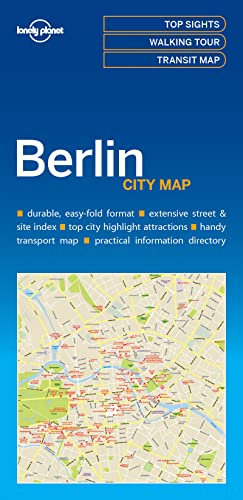 Lonely Planet Berlin City Map 1: Must-See Highlights, Travel Tips, Transit Map. Easy-fold & waterproof