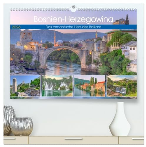Bosnien-Herzegowina Das romantische Herz des Balkans (hochwertiger Premium Wandkalender 2026 DIN A2 quer), Kunstdruck in Hochglanz: Wo das Morgenland auf mediterranes Flair trifft. (CALVENDO Orte)