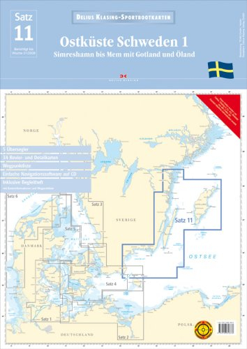 Delius Klasing Sportbootkarten / Ostküste Schweden 1: Simrishamn bis Mem mit Gotland und Öland