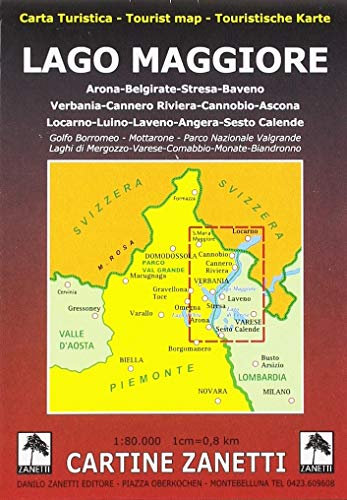 Lago Maggiore 1:80.000. Carta turistica