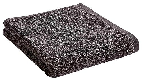 Christy Brixton Hand Towel in Liquorice 100% Cotton - Textured & Ultra Absorbent - Quick Dry - Machine Washable - 50cm x 90cm